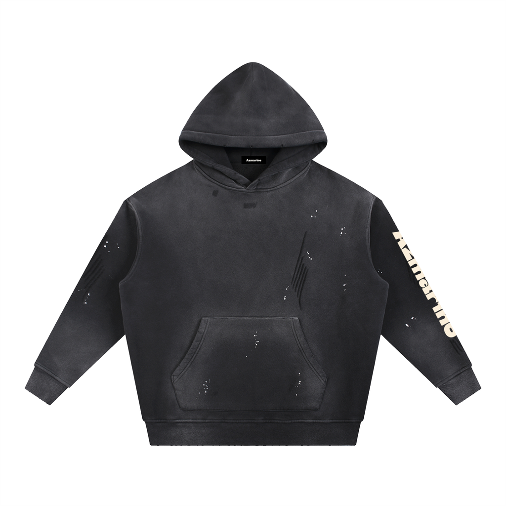 Washed Azmarino FREEDOM Hoodie - Black