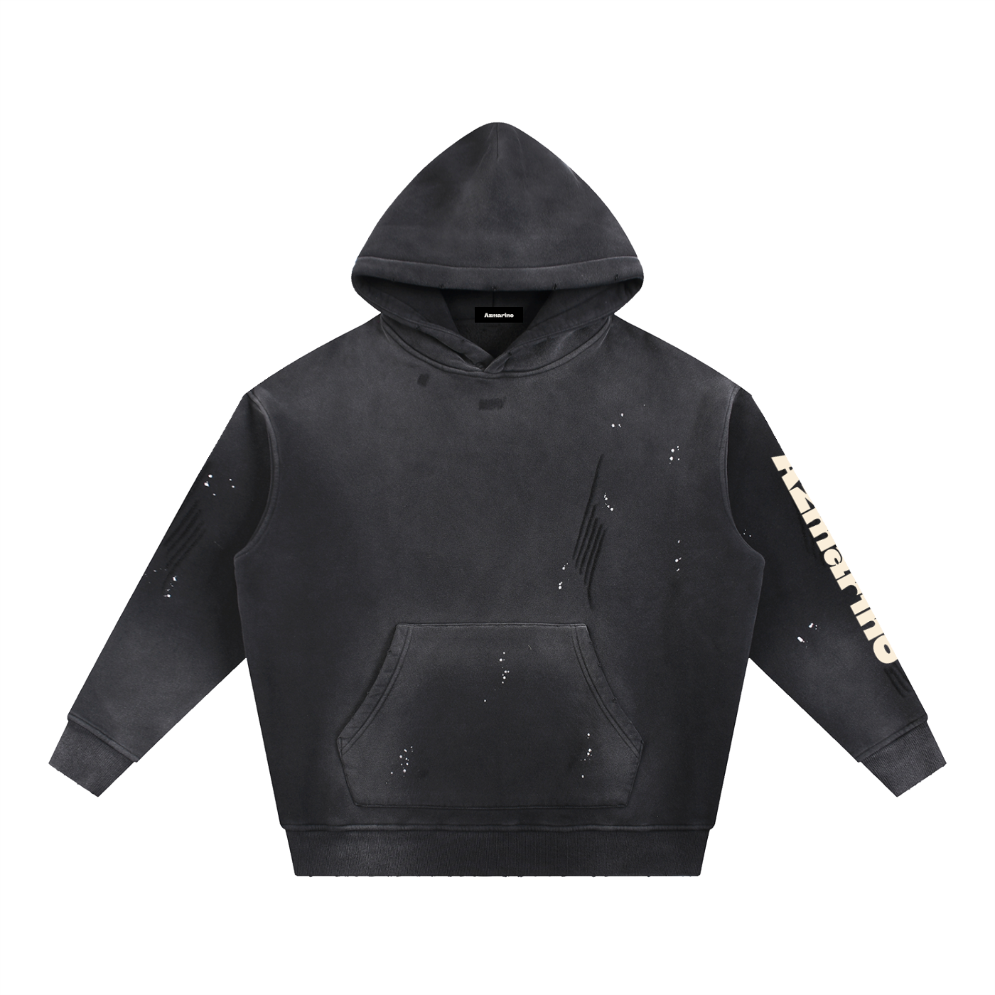 Washed Azmarino FREEDOM Hoodie - Black