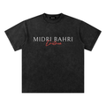 Washed T-Shirt Black- MIDRI BAHRI ( Land Of The Sea )
